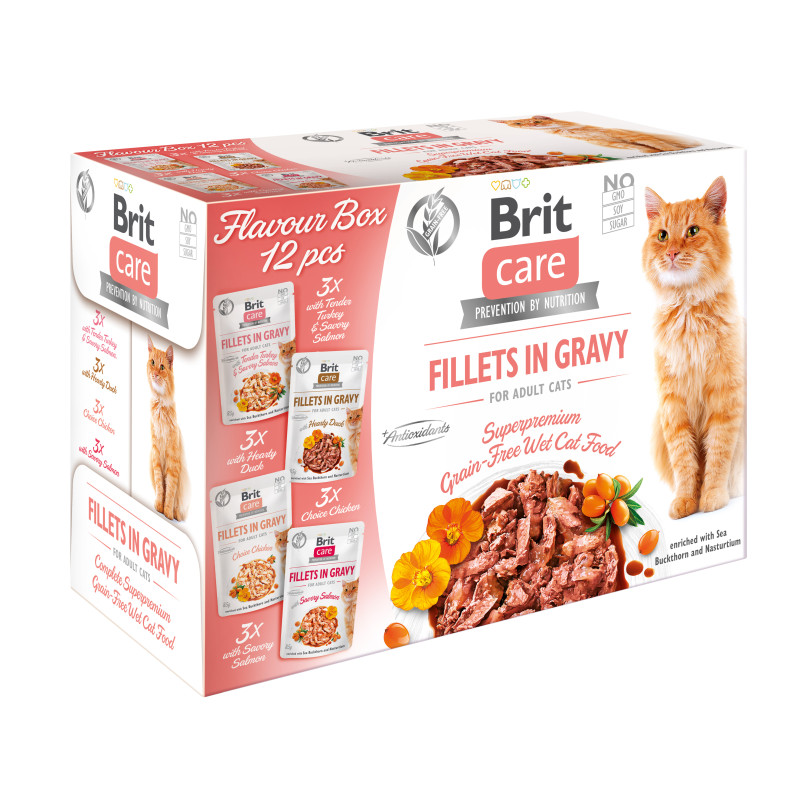 Φωτογραφία προϊόντος: Brit Care Cat φακ Fil.Gravy Flavour Box (12x85) 1020gr