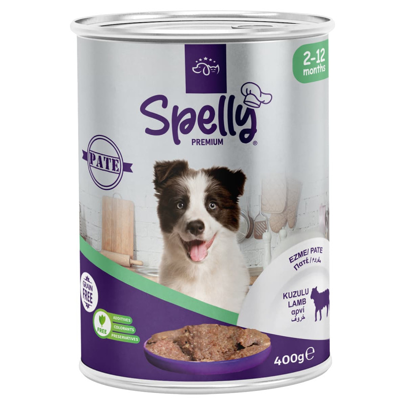 Φωτογραφία προϊόντος: Spelly Premium Πατέ Αρνί για Κουτάβια 400gr