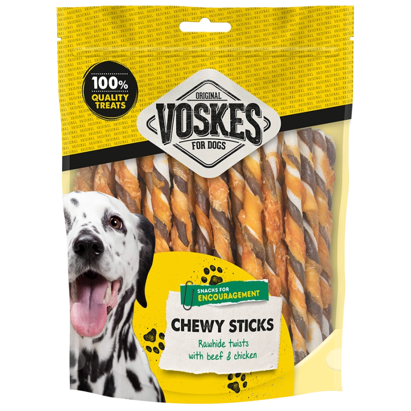 Φωτογραφία προϊόντος: Voskes Sticks with Beef Skin, Beef & Chicken 5" (40 Τεμ) 400 gr