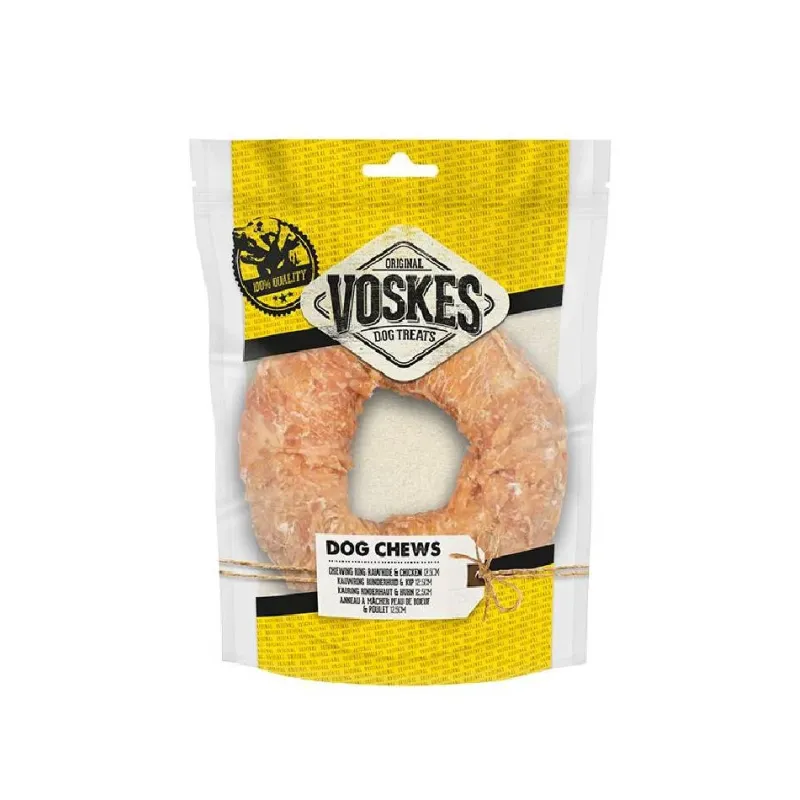 Φωτογραφία προϊόντος: Voskes Chewing Ring Rawhide & Chicken (1 Τεμ) 12,50 cm