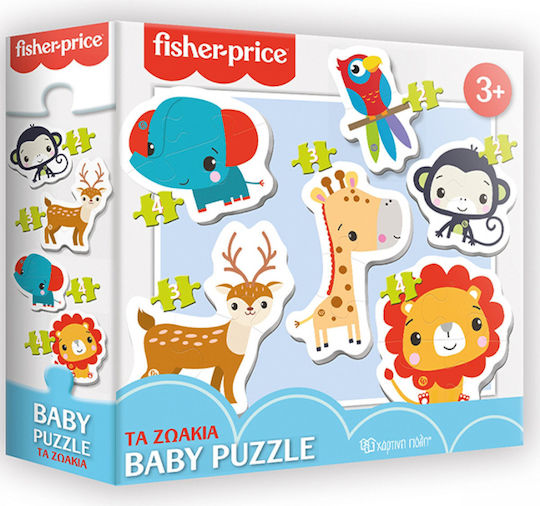 Φωτογραφία προϊόντος: trademarkt Παιδικό Puzzle Τα Ζωάκια 18pcs για 3+ Ετών Fisher Price