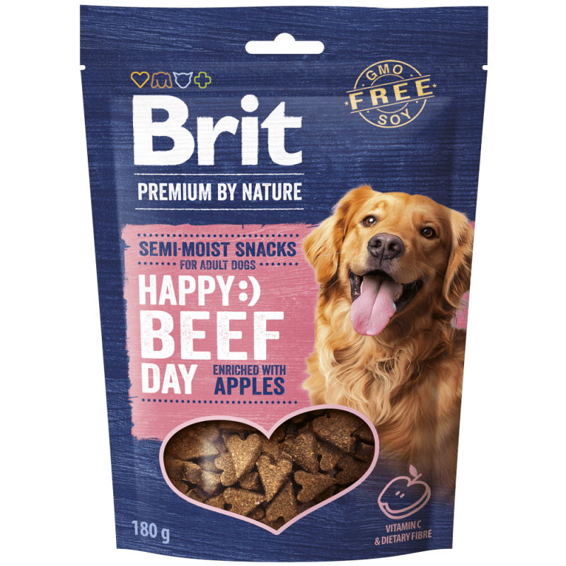Φωτογραφία προϊόντος: Brit PR Dog SN Semi-Moist Beef&Apples 180g