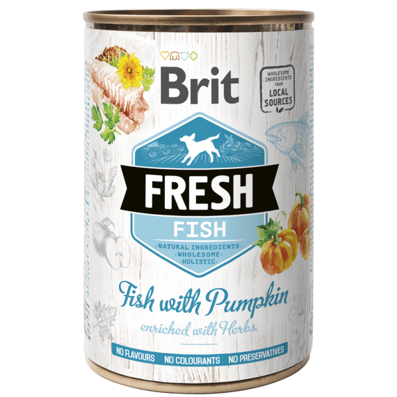 Φωτογραφία προϊόντος: Brit Fresh cans Fish with Pumpkin 400gr