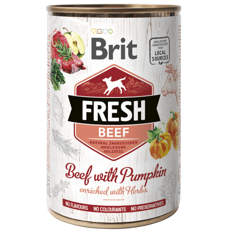 Φωτογραφία προϊόντος: Brit Fresh cans Beef with Pumpkin 400gr