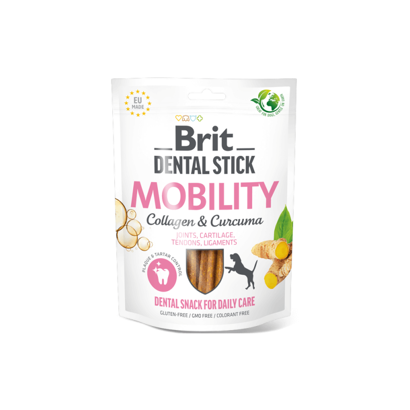 Φωτογραφία προϊόντος: Brit Dental Stick Mobility with Curcuma&Collagen 7pcs 251gr