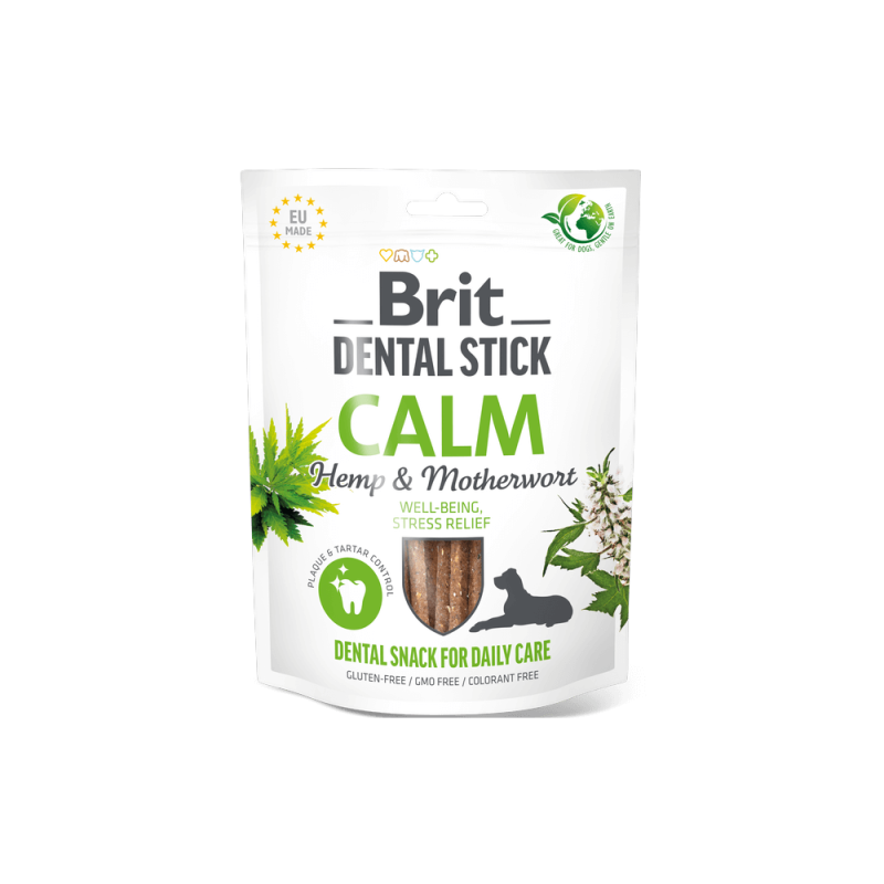Φωτογραφία προϊόντος: Brit Dental Stick Calm with Hemp & Motherwort 7pcs 251gr