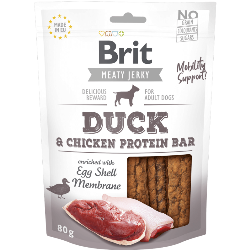 Φωτογραφία προϊόντος: Brit Dog SN Jerky Duck&Chicken Prot. Bar 80g