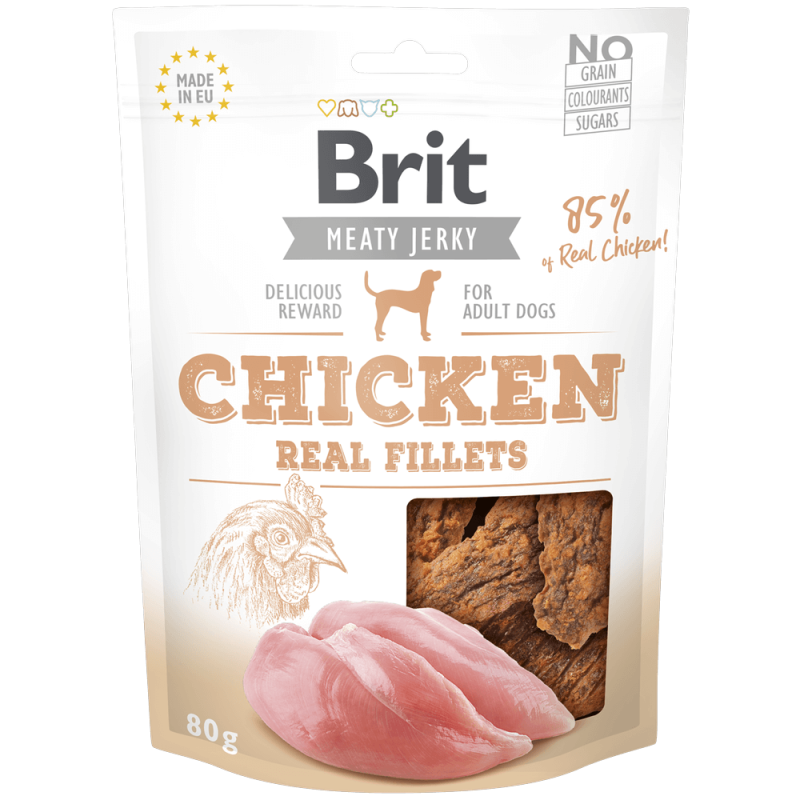 Φωτογραφία προϊόντος: Brit Dog SN Jerky Chicken Fillets 80g