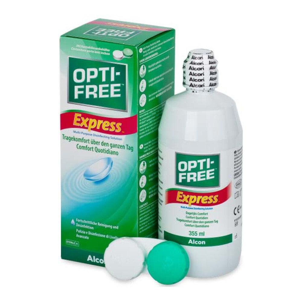 Φωτογραφία προϊόντος: Alcon Opti-Free Express Διαλύμα Απολύμανσης Φακών Επαφής Πολλαπλών Χρήσεων 355ml