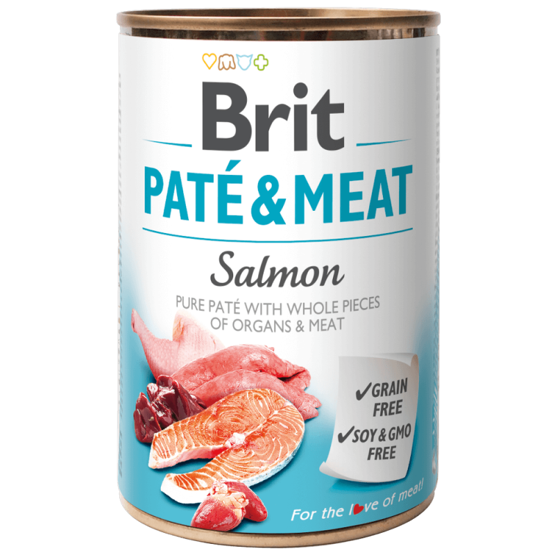 Φωτογραφία προϊόντος: Brit Dog Cans Ρate&Μeat Salmon 800gr