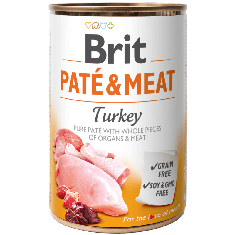 Φωτογραφία προϊόντος: Brit Dog Cans Pate&Meat Turkey 400gr