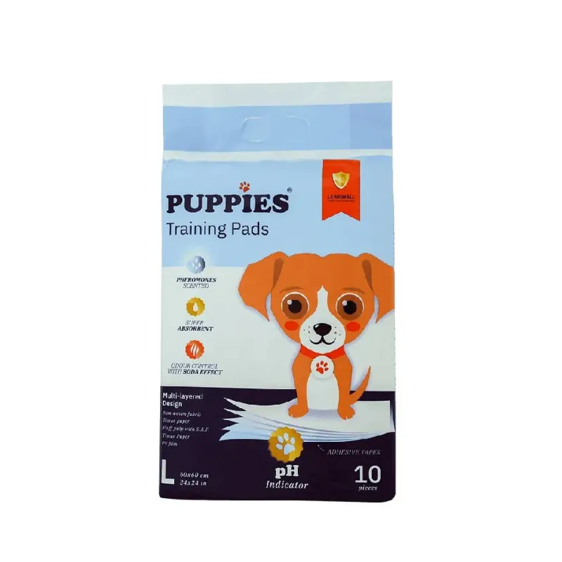 Φωτογραφία προϊόντος: Puppies Εκπαιδευτικές Πάνες με δείκτη PH - L (10 Τεμ) 60 * 60 cm