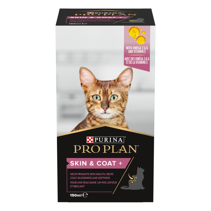Φωτογραφία προϊόντος: Purina ProPlan Pro Plan® Skin and Coat + Συμπλήρωμα Διατροφής για Γάτες σε μορφή Λαδιού