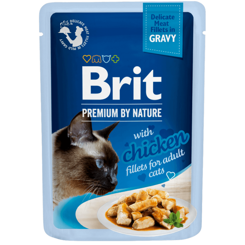 Φωτογραφία προϊόντος: Brit Premium Cat Φακελάκι Fillet Gravy Chicken 85g