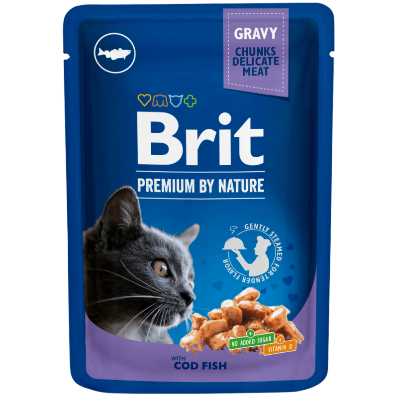 Φωτογραφία προϊόντος: Brit Premium Cat Φακελάκι Codfish 100gr
