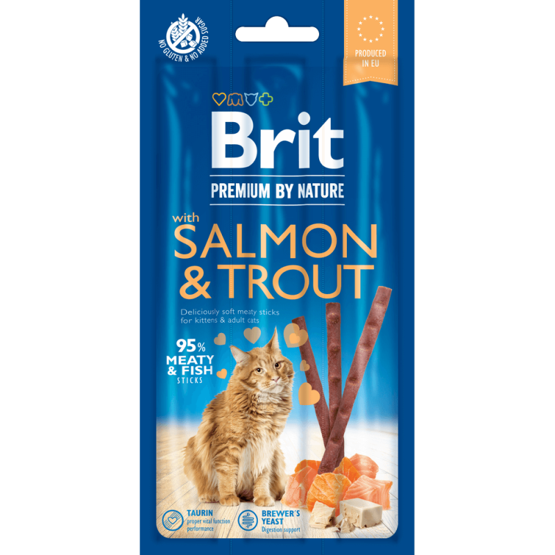 Φωτογραφία προϊόντος: Brit Premium Cat Στικς Salmon & Trout 3pcs