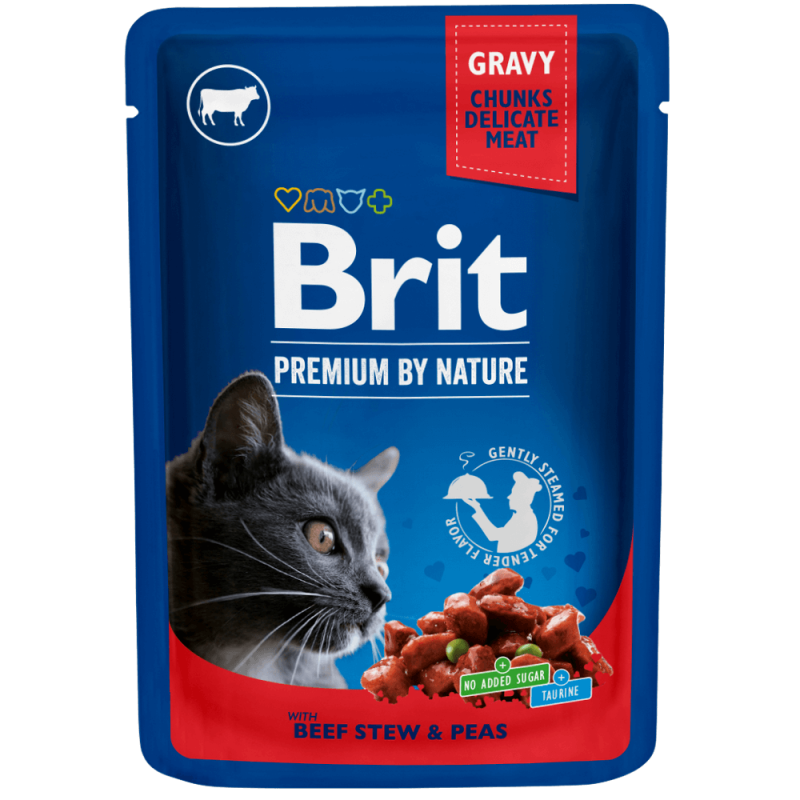Φωτογραφία προϊόντος: Brit Premium Cat Φακελάκι Beef 100gr