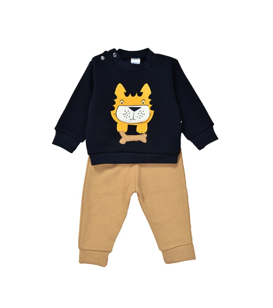 Φωτογραφία προϊόντος: All Star Kids Fashion Βρεφικό Σετ Φόρμας Μπλε/Καφέ 15656