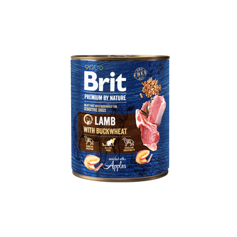 Φωτογραφία προϊόντος: Brit Premium Cans Lamb with Buckwheat 800gr