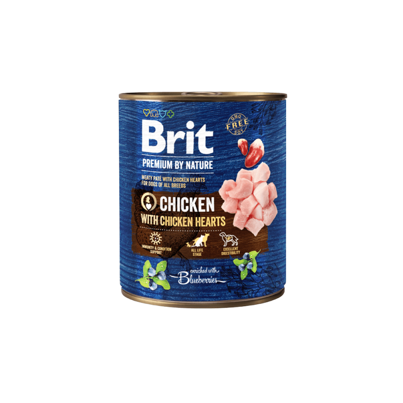 Φωτογραφία προϊόντος: Brit Premium Cans Chicken with Hearts 800gr