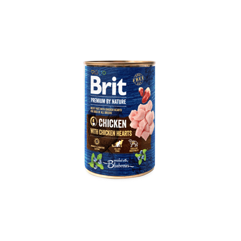 Φωτογραφία προϊόντος: Brit Premium Cans Chicken with Hearts 400gr