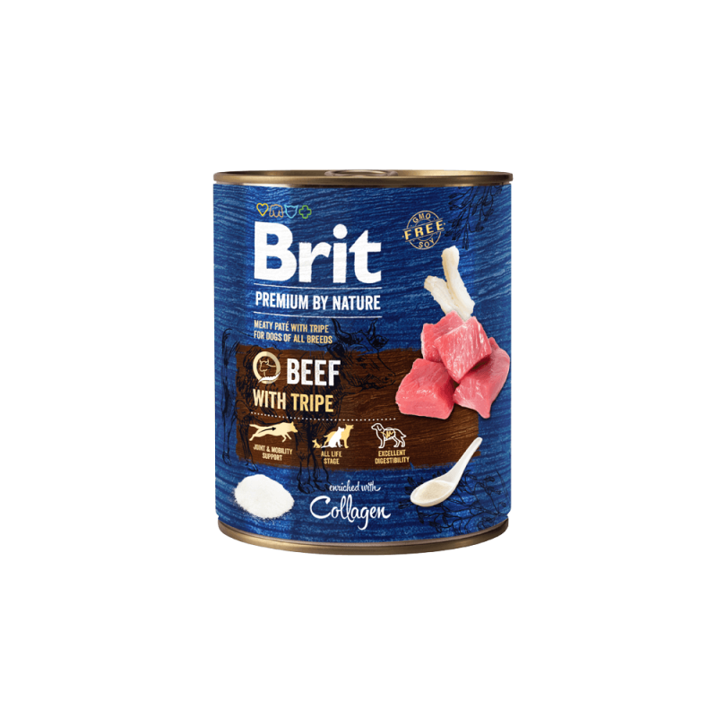 Φωτογραφία προϊόντος: Brit Premium Cans Beef with Stripes 800gr