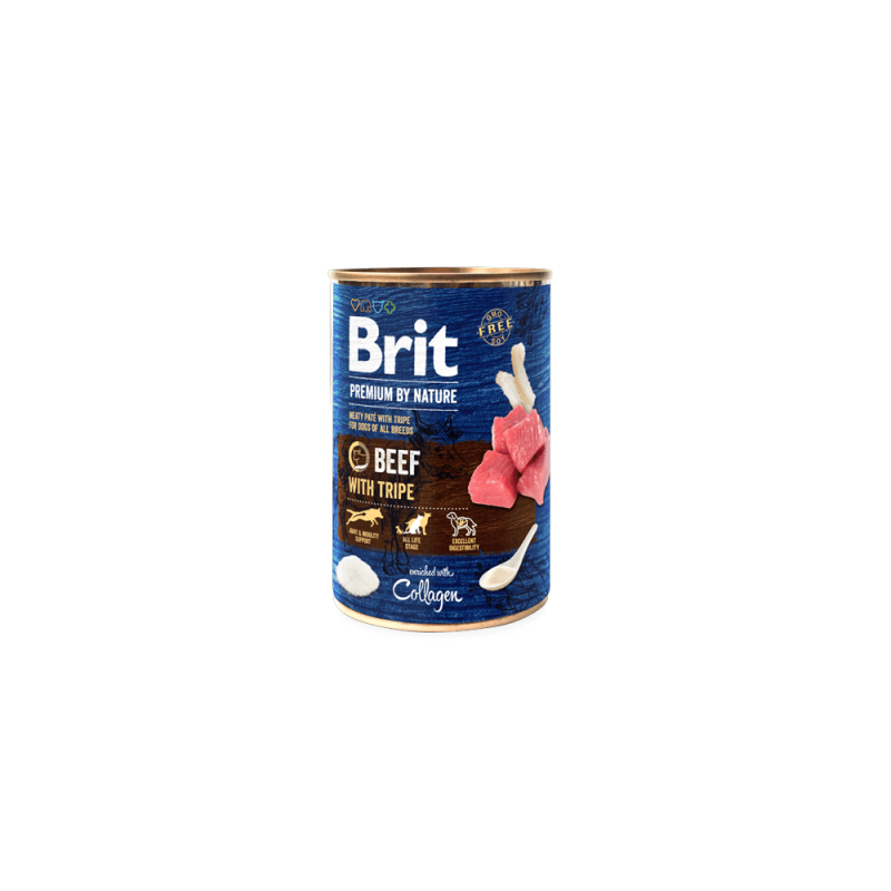 Φωτογραφία προϊόντος: Brit Premium Cans Beef with Stripes 400gr