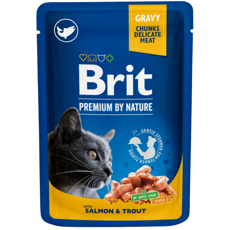 Φωτογραφία προϊόντος: Brit Premium Cat Φακελάκι Salmon 100gr