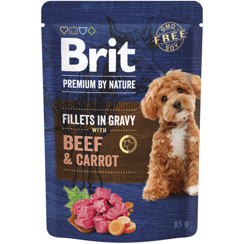 Φωτογραφία προϊόντος: Brit Premium Dog φακ. Fil. Gravy Beef & Carrot 85gr