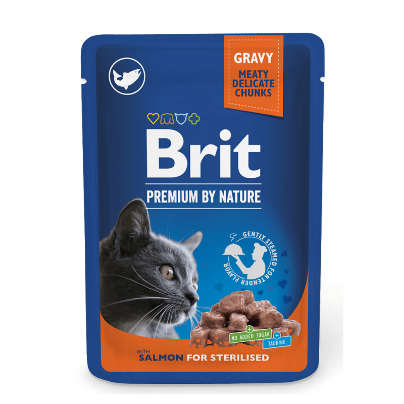 Φωτογραφία προϊόντος: Brit Premium Cat Φακελάκι Salmon Sterilised 100gr
