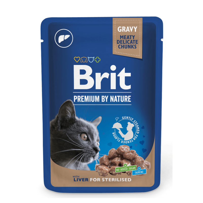 Φωτογραφία προϊόντος: Brit Premium Cat Φακελάκι Liver Sterilised 100gr