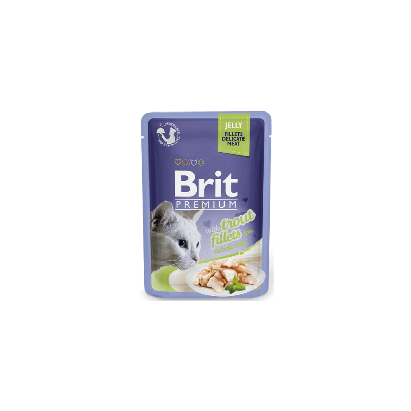 Φωτογραφία προϊόντος: Brit Premium Cat Φακελάκι Fillet Jelly Trout 85g