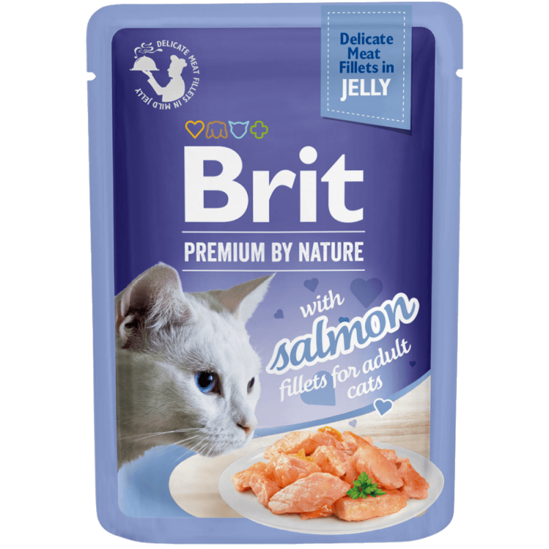 Φωτογραφία προϊόντος: Brit Premium Cat Φακελάκι Fillet Jelly Salmon 85gr