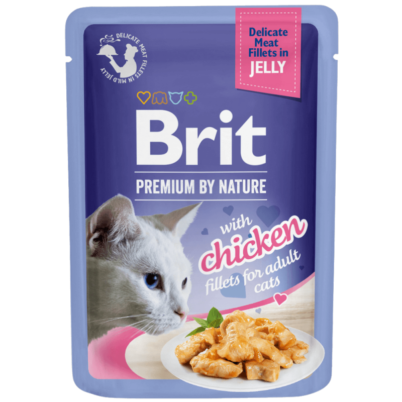 Φωτογραφία προϊόντος: Brit Premium Cat Φακελάκι Fillet Jelly Chicken 85gr