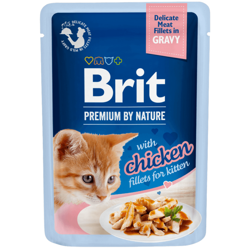 Φωτογραφία προϊόντος: Brit Premium Cat Φακελάκι Fillet Gravy Κitten 85gr