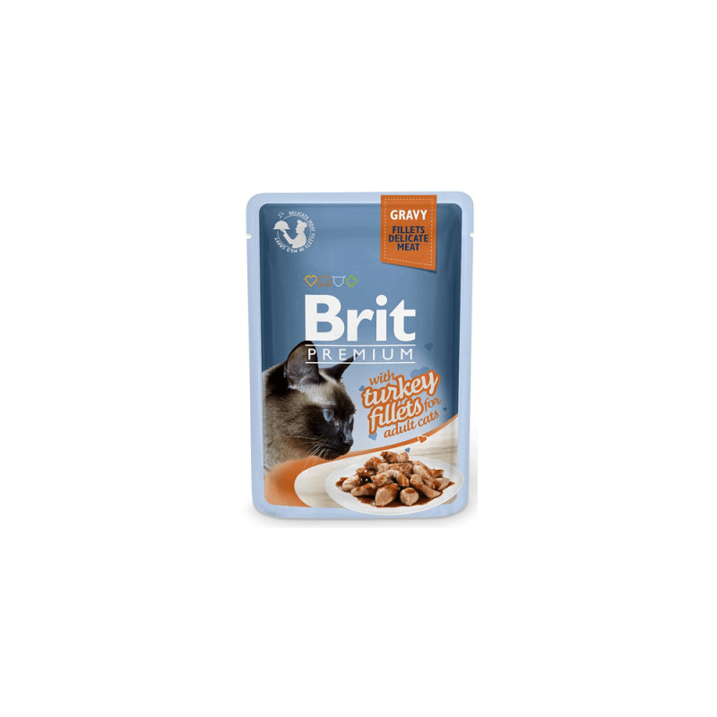 Φωτογραφία προϊόντος: Brit Premium Cat Φακελάκι Fillet Gravy Turkey 85gr