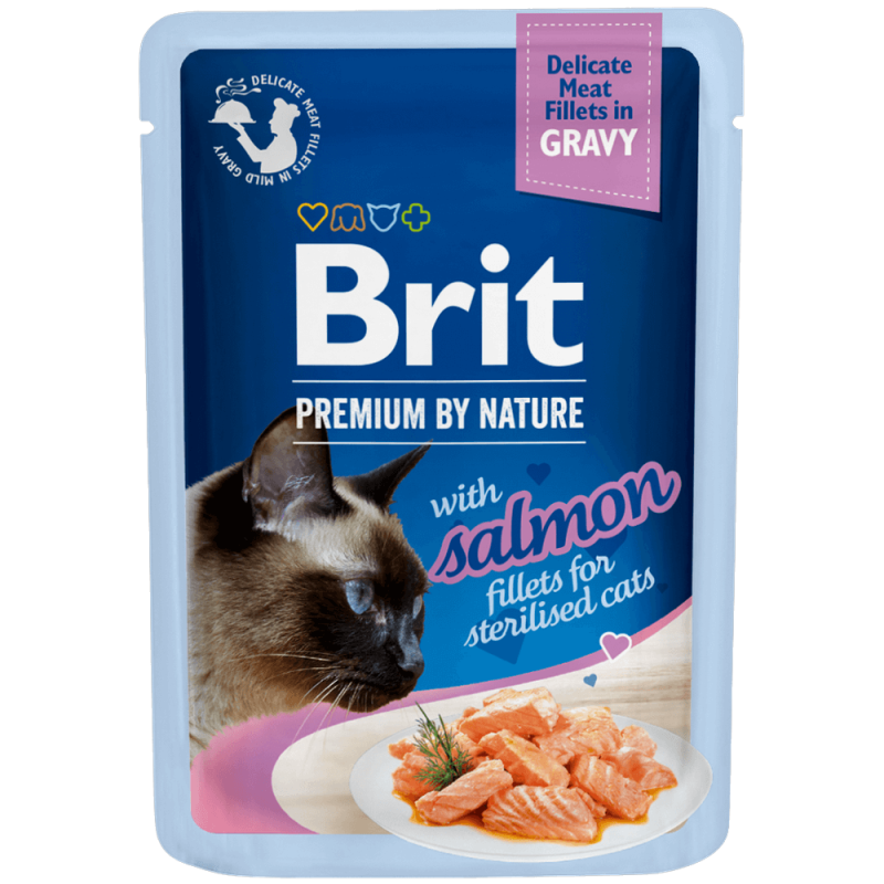 Φωτογραφία προϊόντος: Brit Premium Cat Φακελάκι Fillet Gravy Sterilised 85gr