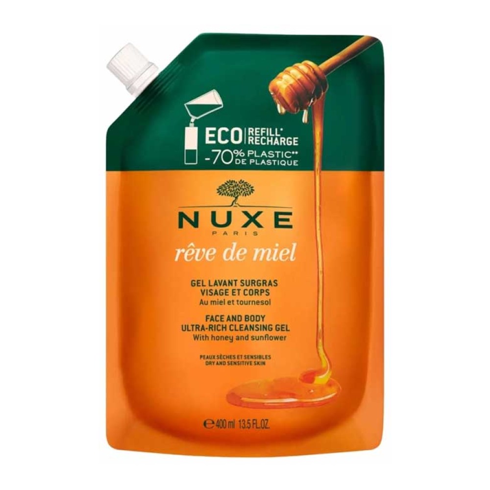 Φωτογραφία προϊόντος: Nuxe Reve de Miel Face & Body Ultra Rich Cleansing Gel με Ανταλλακτικό Μέλι & Ηλίανθο 400ml