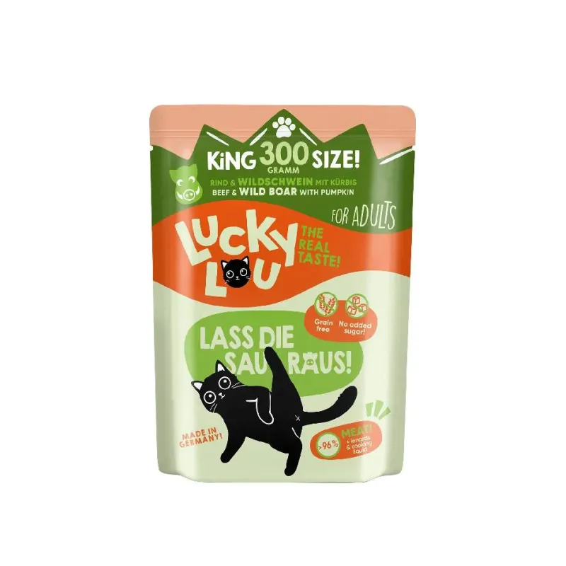 Φωτογραφία προϊόντος: Lucky Lou LifeStage Adult Βοδινό & Αγριογούρουνο (με Κολοκύθα) 300gr