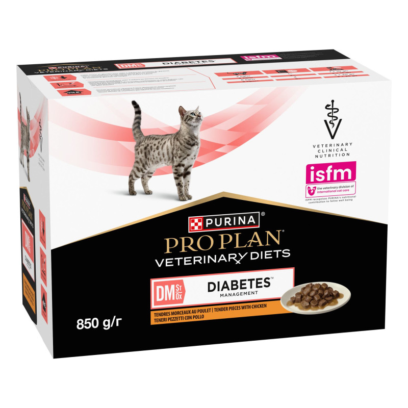 Φωτογραφία προϊόντος: Purina ProPlan PROPLAN VETERINARY DIETS Diabetes Management Υγρή τροφή για γάτες Φακελάκια 10x85g