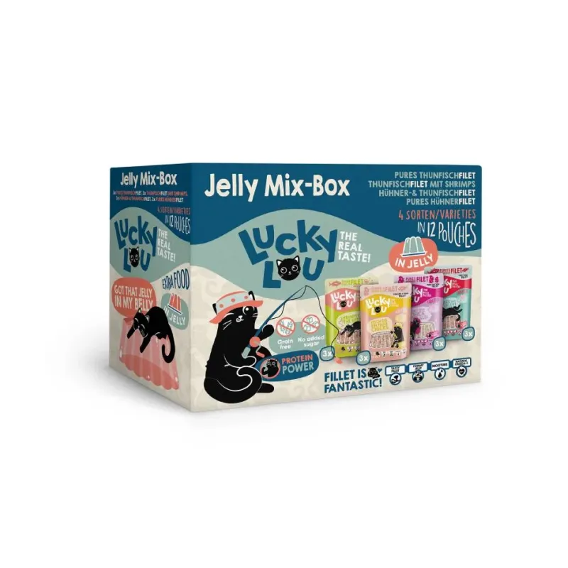 Φωτογραφία προϊόντος: Lucky Lou ExtraFood Jelly Mix Box Φακελάκι 70gr (12 Τεμ)