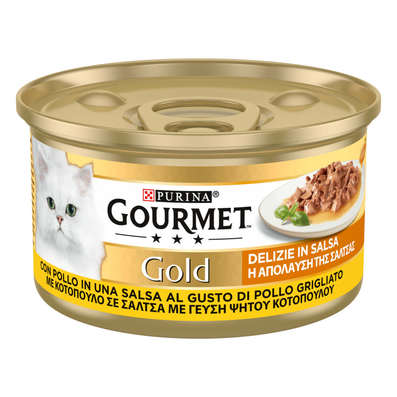Φωτογραφία προϊόντος: Purina Gourmet Gold "Η Απόλαυση της Σάλτσας" με Κοτόπουλο σε Σάλτσα Ψητού Κοτόπουλου 85g