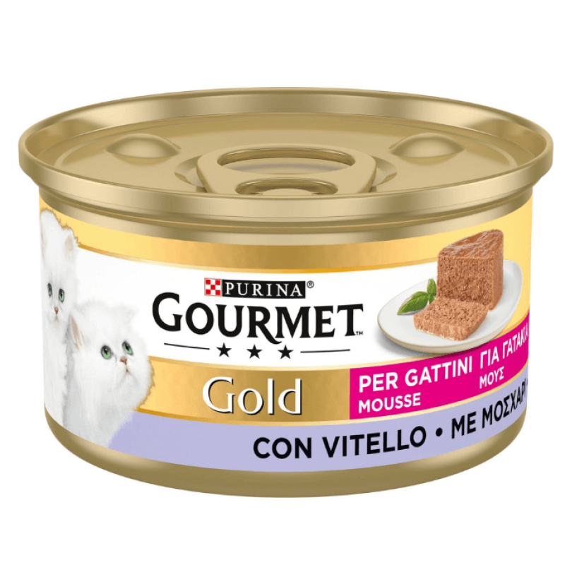 Φωτογραφία προϊόντος: Purina Gourmet Gold Kitten Κονσέρβα Για Γατάκια Μους Με Μοσχάρι 85gr