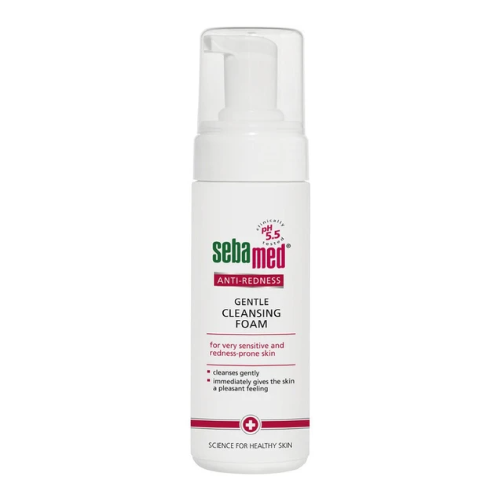 Φωτογραφία προϊόντος: Sebamed Anti-Redness Cleansing Foam Απαλός Αφρός Καθαρισμού για Πρόσωπο, 150ml