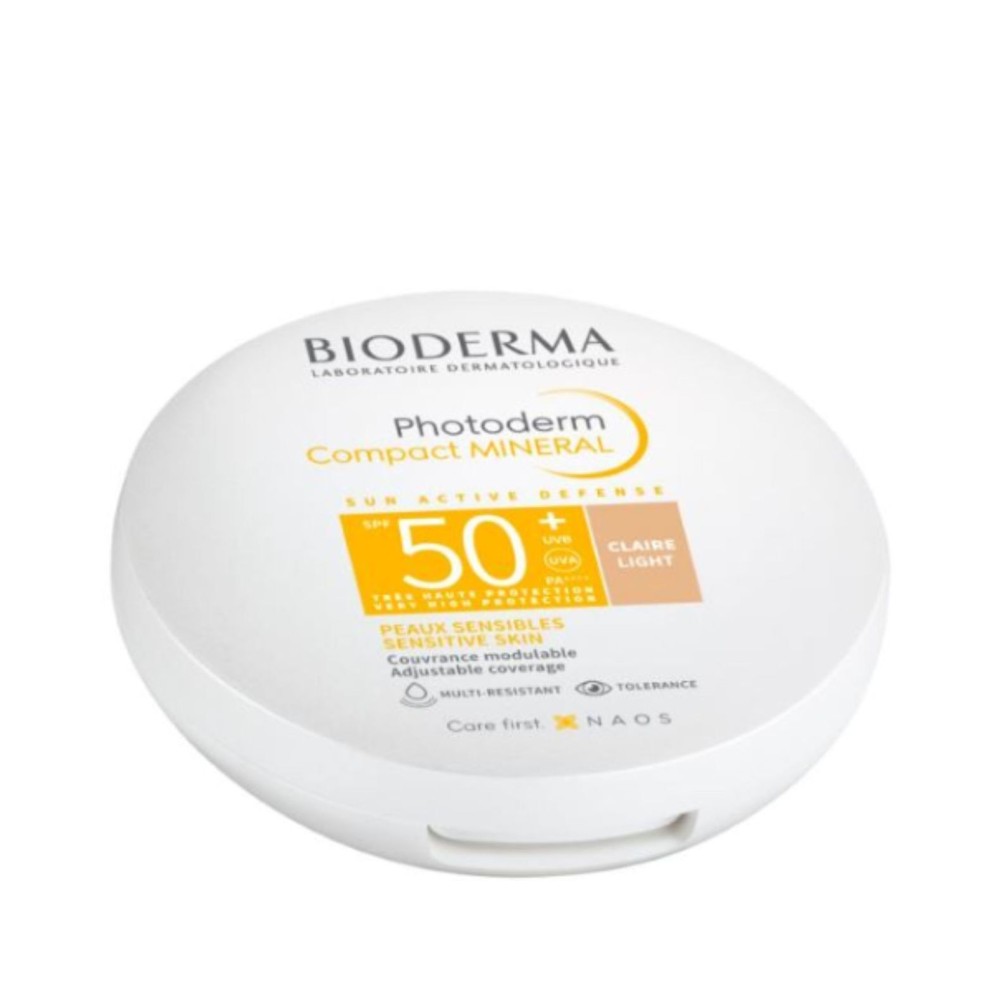 Φωτογραφία προϊόντος: Bioderma Photoderm Compact Mineral Αδιάβροχη Αντηλιακή Πούδρα Προσώπου SPF50 με Χρώμα Light 10gr