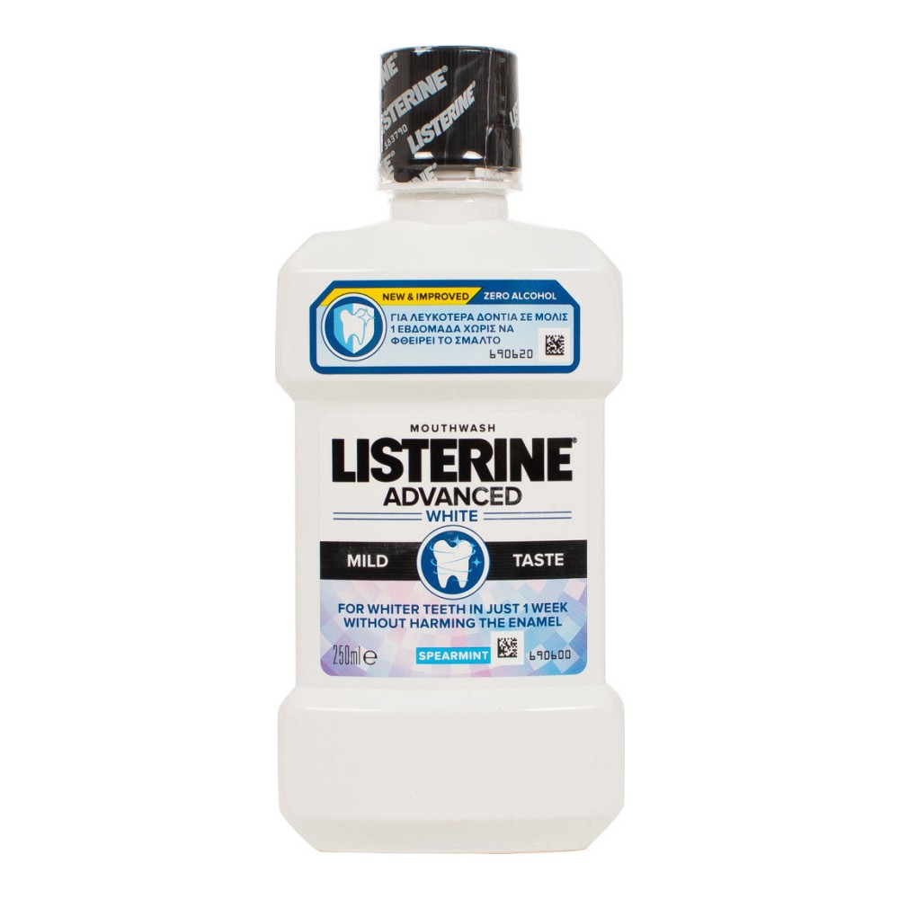 Φωτογραφία προϊόντος: Listerine Στοματικό Διάλυμα 250ml Advanced White Mild Taste για Λεύκανση