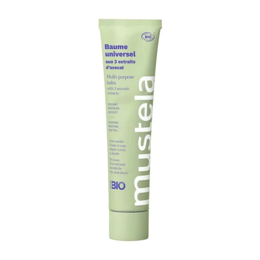 Φωτογραφία προϊόντος: Mustela Multi-Purpose Balm Βάλσαμο για Πρόσωπο & Σώμα με 3 Είδη Αβοκάντο για Θρέψη, Επανόρθωση & Προστασία, 75ml
