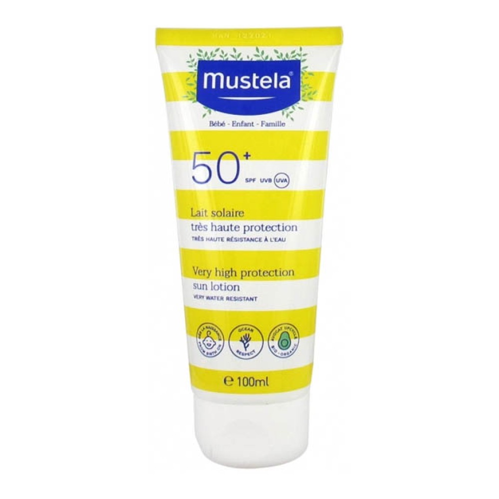 Φωτογραφία προϊόντος: Mustela Sun Αδιάβροχο Παιδικό Αντηλιακό Γαλάκτωμα για Πρόσωπο & Σώμα SPF50+ 100ml