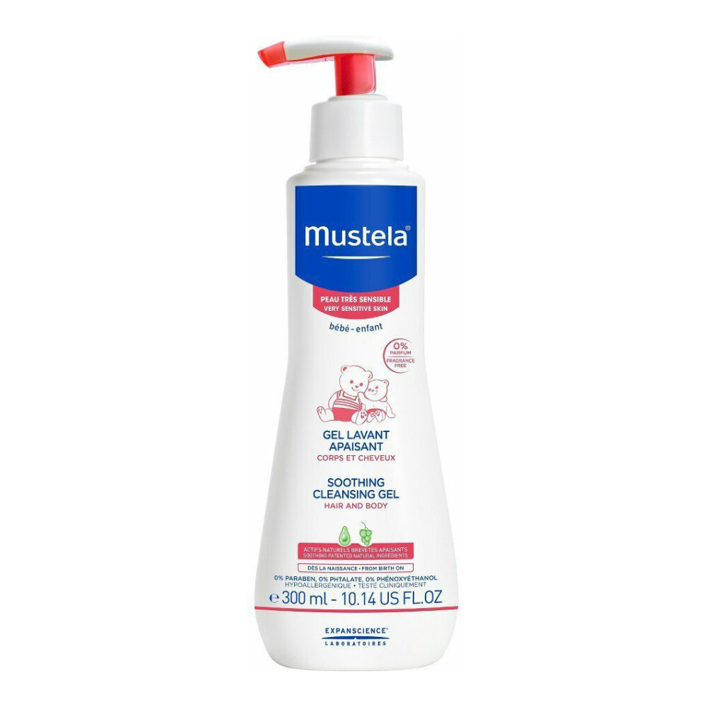 Φωτογραφία προϊόντος: Mustela Soothing Cleansing Gel Καταπραϋντικό Καθαριστικό Τζελ για Μαλλιά & Σώμα 300ml