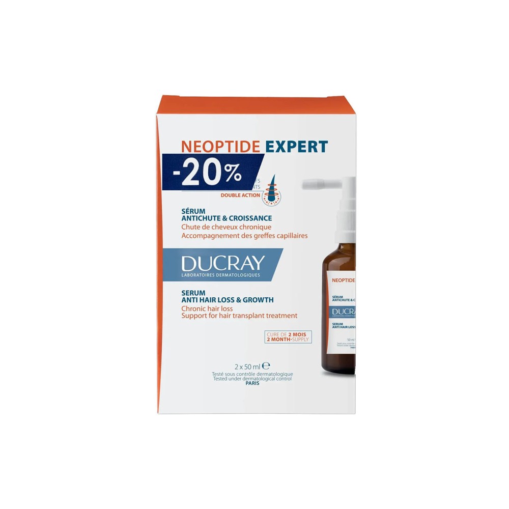 Φωτογραφία προϊόντος: Ducray Neoptide Expert Λοσιόν Ανάπτυξης Μαλλιών κατά της Τριχόπτωσης 2x50ml